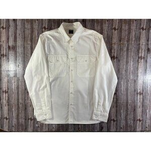 Todd Snyder Two Pocket Utility Heavy Cotton shirt Size L color white NWOT